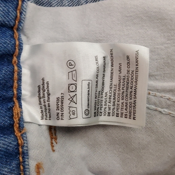 H & M Divided Blue Distressed  Denim Overall - Picture 5 of 5